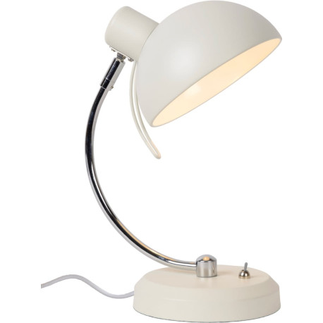 Lampe de bureau vintage en métal blanc Sachi
