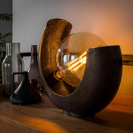 Lampe de table moderne en demi-lune XL Vega