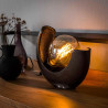 Lampe de table moderne en demi-lune Zeona