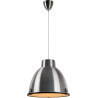 Suspension industriel en aluminium satin chromé Maya