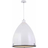 Suspension industrielle aluminium et verre blanc Rosana
