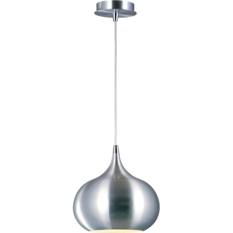 Suspension design en acier satin chromé Sileone