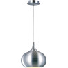 Suspension design en acier satin chromé Sileone