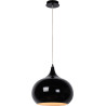Suspension design en métal noir Soledad