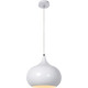 Suspension design en métal blanc Soledad