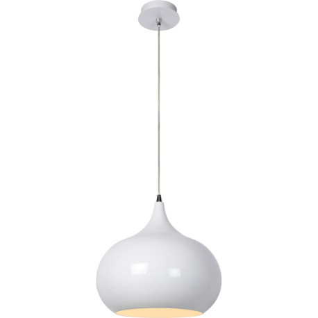 Suspension design en métal blanc Soledad