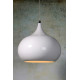 Suspension design en métal blanc Soledad