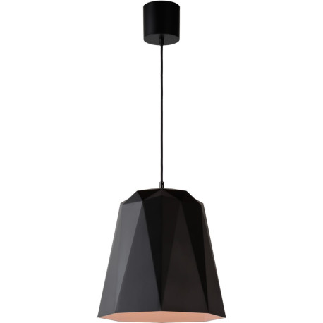 Suspension design noire en fibre polyamide Loriane