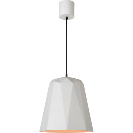 Suspension design blanche en fibre polyamide Loriane