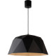 Suspension design noire en fibre polyamide Linda