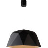 Suspension design noire en fibre polyamide Linda