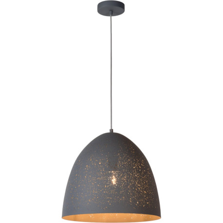 Suspension design en métal noir Solice