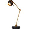 Lampe de bureau design articulée led noire Round