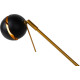 Lampe de bureau design articulée led noire Round