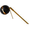 Lampe de bureau design articulée led noire Round