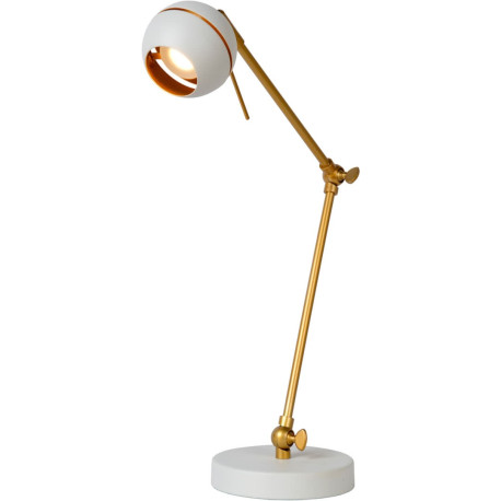 Lampe de bureau design articulée led blanche Round