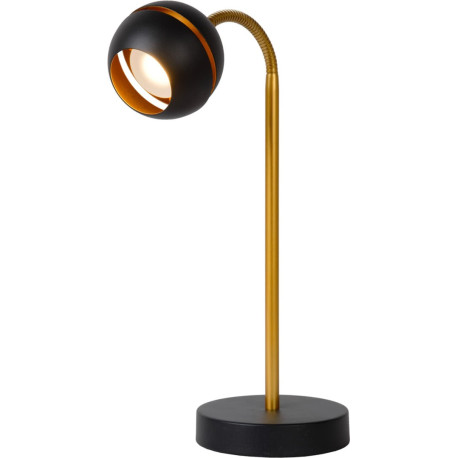 Lampe de bureau design led dorée et noire Wity