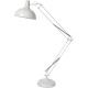 Lampadaire industriel articulé en métal blanc mat Joanice