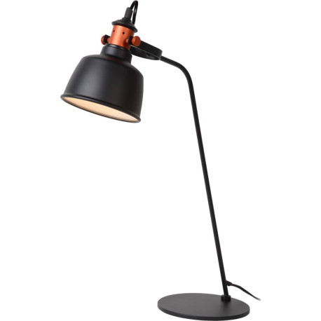 Lampe à poser industrielle en métal noir Callopsy