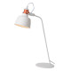 Lampe à poser industrielle en métal blanc Callopsy