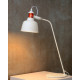 Lampe à poser industrielle en métal blanc Callopsy