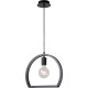 Suspension design en métal noir Jesabel