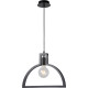 Suspension design en métal noir Rosabel