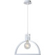 Suspension design en métal blanc Rosabel