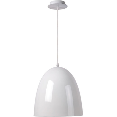 Suspension design en métal blanc Yoko