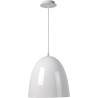 Suspension design en métal blanc Yoko