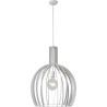 Suspension design en métal blanc Mirella