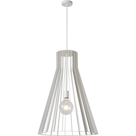 Suspension design en métal blanc Minella