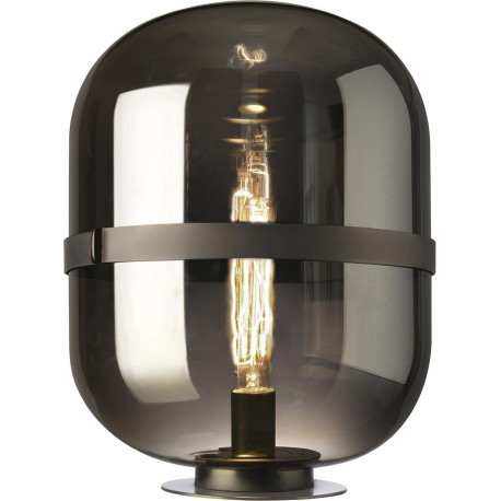Lampadaire design en verre fumé pour salon Isabela