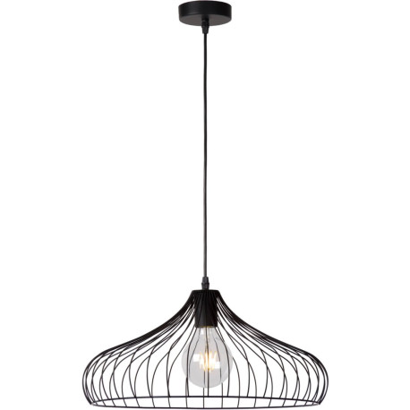 Suspension design en métal noir Calvine