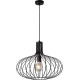 Suspension design en métal noir Gisela