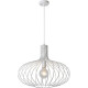 Suspension design en métal blanc Gisela