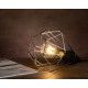 Lampe à poser design en métal chromé Elvetia