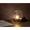 Lampe à poser design en métal chromé Elvetia