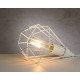 Lampe à poser design en métal blanc Elvetia