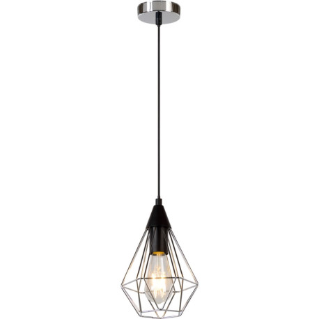 Suspension design en métal chromé Elvetia