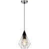 Suspension design en métal chromé Elvetia