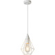 Suspension design en métal blanc Elvetia