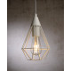 Suspension design en métal blanc Elvetia