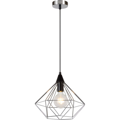 Suspension design en métal chromé Martia