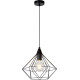Suspension design en métal noir Martia