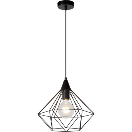 Suspension design en métal noir Martia