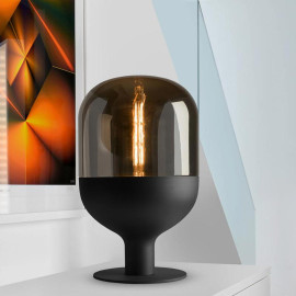 Lampe à poser design en verre fumé 60 cm Line