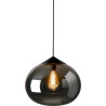 Suspension design globe en verre fumé Smokey