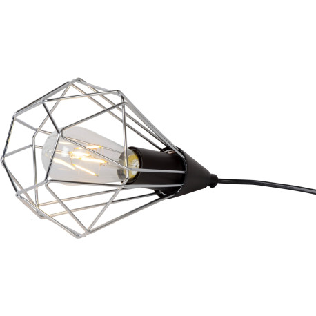 Lampe à poser design en métal chromé Elvetia