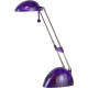 Lampe de bureau classique mauve transparent Nataly